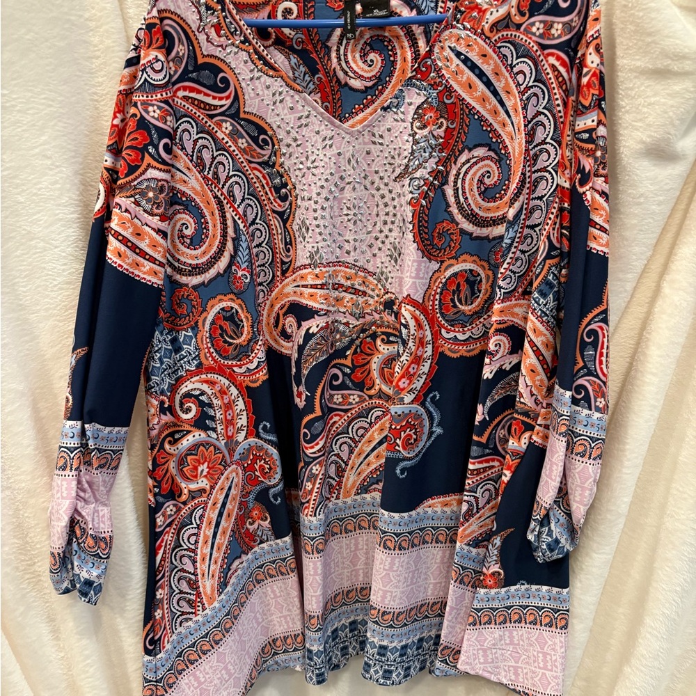 Paisley Print Women's Top